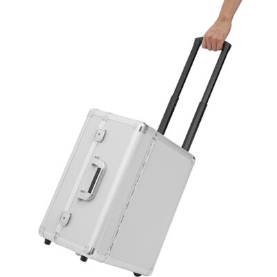 CuCummoo Valise pilote avec roulettes verrouillables et roulettes Valise en aluminium avec barre télescopique Mallette d'affaires Pour une utilisation quotidienne - Publicité CuCummoo Valise pilote avec roulettes verrouillables et roulettes Valise en aluminium avec barre télescopique Mallette d'affaires Pour une utilisation quotidienne - Publicité
