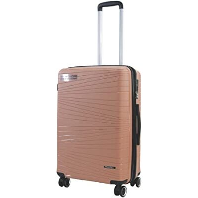METZELDER (Rose Gold (Golden Pink), M (mediume) 64L/76L- 66 x 42 x 27cm 3.5kg) - Publicité METZELDER (Rose Gold (Golden Pink), M (mediume) 64L/76L- 66 x 42 x 27cm 3.5kg) - Publicité