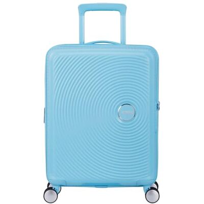 American Tourister Soundbox Spinner 55/20 TSA EXP Trolley Blueberry Fizz Bleu Clair - Publicité American Tourister Soundbox Spinner 55/20 TSA EXP Trolley Blueberry Fizz Bleu Clair - Publicité