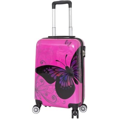 Madisson Valise Cabine Rigide 54 cm Rose - Publicité Madisson Valise Cabine Rigide 54 cm Rose - Publicité