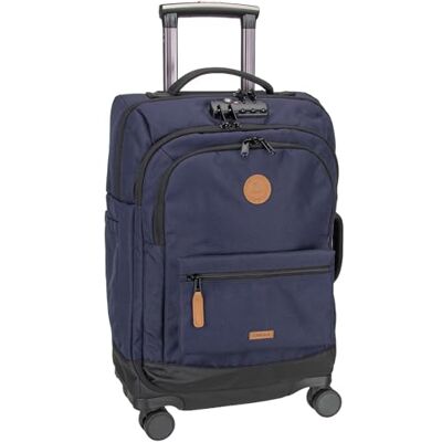 Cabaïa CABAIA Soft Suitcase 4 Wheels Essentials Trolley Reykjavik Bleu Marine 55cm - Publicité Cabaïa CABAIA Soft Suitcase 4 Wheels Essentials Trolley Reykjavik Bleu Marine 55cm - Publicité