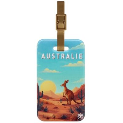 Color Pop Etiquette bagage ou sac Fabrication française en PVC Accessoires de Voyage 10,6 x 6,2 cm (AUSTRALIE) - Publicité Color Pop Etiquette bagage ou sac Fabrication française en PVC Accessoires de Voyage 10,6 x 6,2 cm (AUSTRALIE) - Publicité