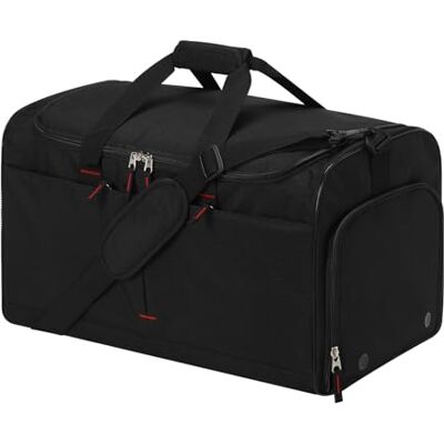 LONALIA 55L Grand Sac de Sport Homme Sacs de Voyage avec Compartiments Chaussures et Humide, pour Weekend, Fitness, Gym Noir - Publicité LONALIA 55L Grand Sac de Sport Homme Sacs de Voyage avec Compartiments Chaussures et Humide, pour Weekend, Fitness, Gym Noir - Publicité