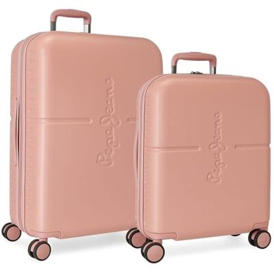 Pepe Jeans Highlight Ensemble de valises, 48 x 70 x 28 cm, rose, 48x70x28 cms, Lot de valises - Publicité Pepe Jeans Highlight Ensemble de valises, 48 x 70 x 28 cm, rose, 48x70x28 cms, Lot de valises - Publicité