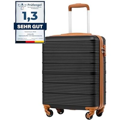 COOLIFE Valise Cabine 55x40x20 pour Easyjet, Valise Cabine Easyjet Bagages Cabine pour Courts Séjours et Voyages D'affaires, Coque Rigide en ABS avec Serrure TSA, 4 Roues Pivotantes à 360° - Publicité COOLIFE Valise Cabine 55x40x20 pour Easyjet, Valise Cabine Easyjet Bagages Cabine pour Courts Séjours et Voyages D'affaires, Coque Rigide en ABS avec Serrure TSA, 4 Roues Pivotantes à 360° - Publicité