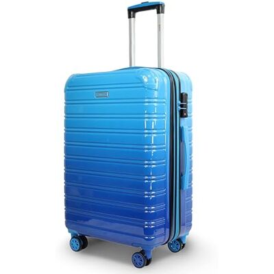 Blade Valise de Voyage Moyenne Valise à Coque Rigide Valise légère à roulettes Bagage à Main en ABS + PC avec Serrure TSA Valise à 4 roulettes Spinner Bleu, L/65cm - Publicité Blade Valise de Voyage Moyenne Valise à Coque Rigide Valise légère à roulettes Bagage à Main en ABS + PC avec Serrure TSA Valise à 4 roulettes Spinner Bleu, L/65cm - Publicité