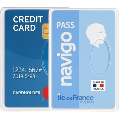 Idée pro mobilité Porte-Cartes Rigides Transparents – Lot de 2 – Fabriqué en France - Publicité Idée pro mobilité Porte-Cartes Rigides Transparents – Lot de 2 – Fabriqué en France - Publicité