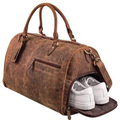 STILORD Sac de Voyage Homme Cuir Grand 40L Sac Weekend Homme avec Compartiment Chaussures Bagage Cabine Vintage en Cuir Véritable Couleur:Colorado Marron - Publicité STILORD Sac de Voyage Homme Cuir Grand 40L Sac Weekend Homme avec Compartiment Chaussures Bagage Cabine Vintage en Cuir Véritable Couleur:Colorado Marron - Publicité