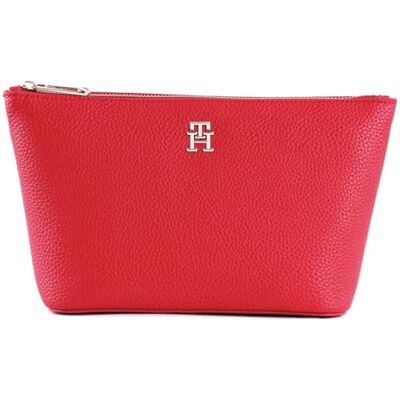 Tommy Hilfiger Trousse De Toilette Femme TH Emblem Washbag Petit Modèle, Rouge (Fireworks Red), Taille Unique - Publicité Tommy Hilfiger Trousse De Toilette Femme TH Emblem Washbag Petit Modèle, Rouge (Fireworks Red), Taille Unique - Publicité