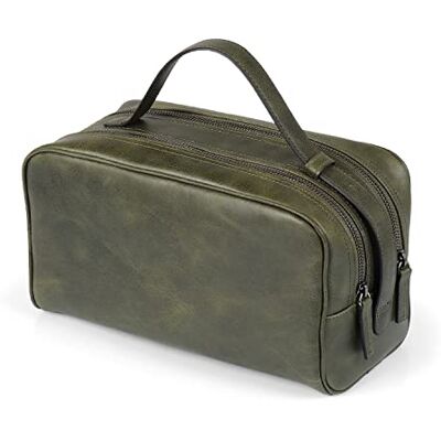 Londo Sac Voyage Cuir Véritable 2 Compartiments Unisexe, Bagage Cabine, Trousse Toilette, 29x16x13cm Noir, Marron, Vert, Bleu Marine, Gris, Camel - Publicité Londo Sac Voyage Cuir Véritable 2 Compartiments Unisexe, Bagage Cabine, Trousse Toilette, 29x16x13cm Noir, Marron, Vert, Bleu Marine, Gris, Camel - Publicité