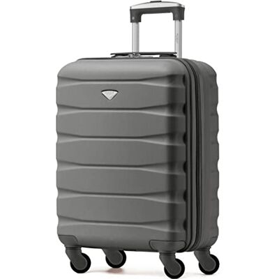 Flight Knight Bagage Cabine Leger a 4 Roues en ABS Approuve par Plus De 30 Compagnies Aeriennes, Dont Air France, easyJet et Ryanair (Priority) 55x40x20cm - Publicité Flight Knight Bagage Cabine Leger a 4 Roues en ABS Approuve par Plus De 30 Compagnies Aeriennes, Dont Air France, easyJet et Ryanair (Priority) 55x40x20cm - Publicité