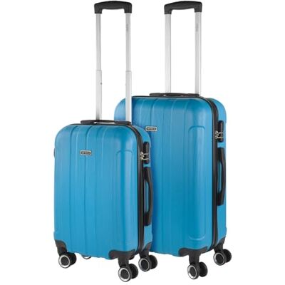 ITACA Set Valise 2 pièces Set de Valises de Voyage Légères Set de Valises Rigides 4 roulettes Lot Valise Cabine, Valise Moyenne Valises en Matériau ABS , Couleur Turquoise - Publicité ITACA Set Valise 2 pièces Set de Valises de Voyage Légères Set de Valises Rigides 4 roulettes Lot Valise Cabine, Valise Moyenne Valises en Matériau ABS , Couleur Turquoise - Publicité