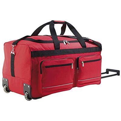 SOL'S SOL’S Voyager Sac de voyage à roulettes valise avec grand compartiment zippé Rouge UNIQUE - Publicité SOL'S SOL’S Voyager Sac de voyage à roulettes valise avec grand compartiment zippé Rouge UNIQUE - Publicité