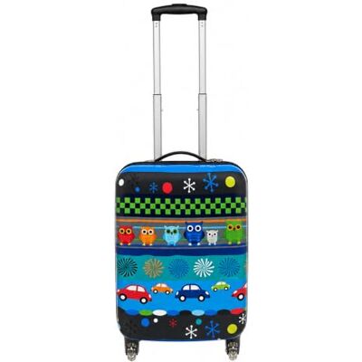 Madisson Snowball Valise Enfant imprimé Chouettes Voitures Bagage Cabine garçon Petit Format 2 Roues en Polycarbonate 27L 32 x 48 x 20 cm Coloris Bleu - Publicité Madisson Snowball Valise Enfant imprimé Chouettes Voitures Bagage Cabine garçon Petit Format 2 Roues en Polycarbonate 27L 32 x 48 x 20 cm Coloris Bleu - Publicité