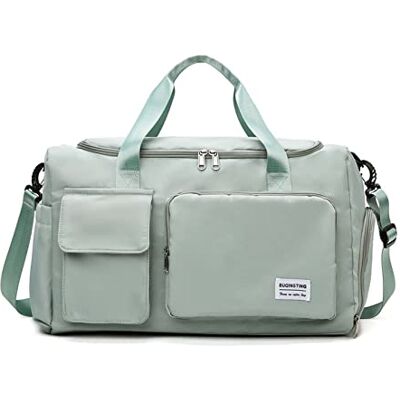 FANDARE Ultra-léger Sac de Sport Sac de Voyage Cabine Sac à Main Femme Homme Sacs polochons Grande Capacité Sacs de Nuit Weekend Sac de Plage Sport Fitness avec Compartiment à Chaussures Vert Clair - Publicité FANDARE Ultra-léger Sac de Sport Sac de Voyage Cabine Sac à Main Femme Homme Sacs polochons Grande Capacité Sacs de Nuit Weekend Sac de Plage Sport Fitness avec Compartiment à Chaussures Vert Clair - Publicité