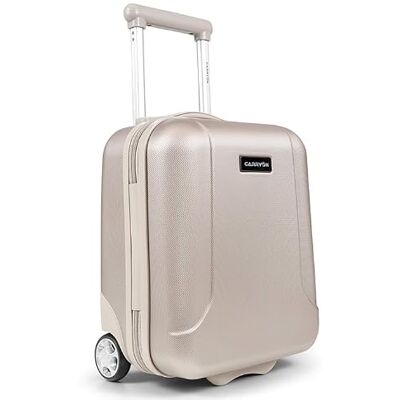 CarryOn Skyhopper Cabine Valise Underseat 40x30x20cm Valise sous Le Siege 19 litres 2 Roues Champagne - Publicité CarryOn Skyhopper Cabine Valise Underseat 40x30x20cm Valise sous Le Siege 19 litres 2 Roues Champagne - Publicité