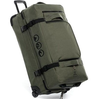 SONS OF ALOHA Sac de Voyage à roulettes Split Roller Kane XXL Valise Bagage Robuste avec 2 Roues 80 cm Duffle Sac de Sport Chariot et Sac à roulettes 140L Femme & Homme Vert Olive - Publicité SONS OF ALOHA Sac de Voyage à roulettes Split Roller Kane XXL Valise Bagage Robuste avec 2 Roues 80 cm Duffle Sac de Sport Chariot et Sac à roulettes 140L Femme & Homme Vert Olive - Publicité