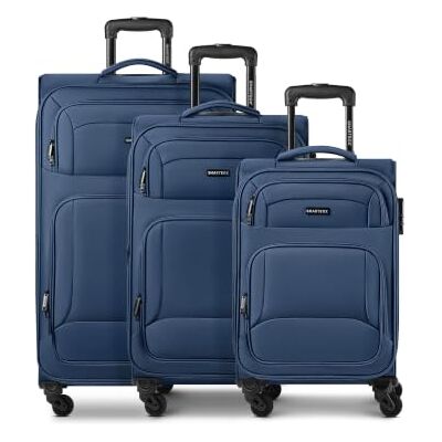 SMARTBOX Edition 04 new3, bleu marine, 3-Set, Chariot à bagages souple avec roulettes pivotantes - Publicité SMARTBOX Edition 04 new3, bleu marine, 3-Set, Chariot à bagages souple avec roulettes pivotantes - Publicité