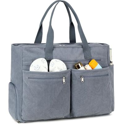 Makukke Sac de Plage XXL Grand Beach Bag Avec Compartiment à Chaussures Pliable Ultra léger Avec Fermeture éclair Pour Vacances, Voyages, Gym, Pique-Nique (Gris-Velours Côtelé) - Publicité Makukke Sac de Plage XXL Grand Beach Bag Avec Compartiment à Chaussures Pliable Ultra léger Avec Fermeture éclair Pour Vacances, Voyages, Gym, Pique-Nique (Gris-Velours Côtelé) - Publicité