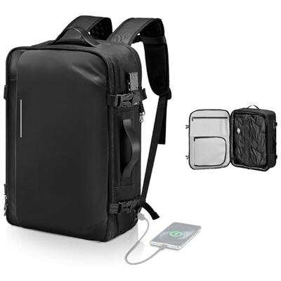 VEVOR Sac à Dos Voyage sous Vide, 65 L, Sac à Dos à Compression sous Vide Extensible, avec Serrure Homologuée TSA, Plusieurs Compartiments, Bretelles Rembourrées, Résistant à Eau, sans Pompe, Noir - Publicité VEVOR Sac à Dos Voyage sous Vide, 65 L, Sac à Dos à Compression sous Vide Extensible, avec Serrure Homologuée TSA, Plusieurs Compartiments, Bretelles Rembourrées, Résistant à Eau, sans Pompe, Noir - Publicité