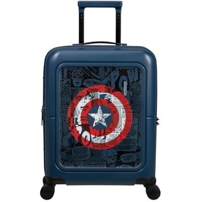 American Tourister Dashpop Disney Bagage Cabine 55x40x20/23 cm, Valise Cabine Rigide Extensible pour Ryanair & la Plupart des Compagnies, 41/47L, Captain America Shield - Publicité American Tourister Dashpop Disney Bagage Cabine 55x40x20/23 cm, Valise Cabine Rigide Extensible pour Ryanair & la Plupart des Compagnies, 41/47L, Captain America Shield - Publicité