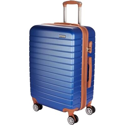 BRUBAKER Valise Paris Bagage avec Serrure à Combinaison, 4 roulettes et Poignées Confortables 43 x 67 x 26 cm ABS Trolley – Malette Rigide à Roues (L Bleu Marron) - Publicité BRUBAKER Valise Paris Bagage avec Serrure à Combinaison, 4 roulettes et Poignées Confortables 43 x 67 x 26 cm ABS Trolley – Malette Rigide à Roues (L Bleu Marron) - Publicité