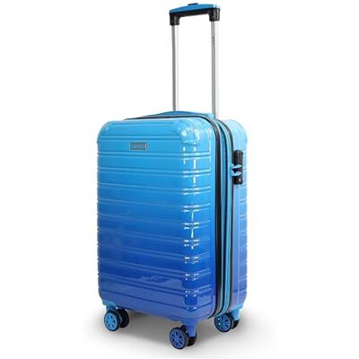 Blade Valise Cabine Rigide Bagage Cabine 55x36x25cm, Valise légère à roulettes Bagage à Main en ABS + PC avec Serrure TSA Valise à 4 roulettes Spinner Bleu, M/55cm - Publicité Blade Valise Cabine Rigide Bagage Cabine 55x36x25cm, Valise légère à roulettes Bagage à Main en ABS + PC avec Serrure TSA Valise à 4 roulettes Spinner Bleu, M/55cm - Publicité