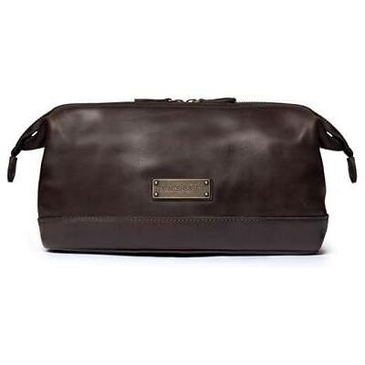 DRAKENSBERG Trousse de Toilette 'Ruby' Nécessaire de Cuir de Voyage Classique, Pochette cosmétique, Trousse de Maquillage, Homme, Fait Main Durable, Extensible, 5L, Marron-café, - Publicité DRAKENSBERG Trousse de Toilette 'Ruby' Nécessaire de Cuir de Voyage Classique, Pochette cosmétique, Trousse de Maquillage, Homme, Fait Main Durable, Extensible, 5L, Marron-café, - Publicité