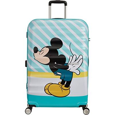 American Tourister Wavebreaker Disney Spinner L, Bagage enfant, 77 cm, 96 L, Multicolore (Mickey Blue Kiss) - Publicité American Tourister Wavebreaker Disney Spinner L, Bagage enfant, 77 cm, 96 L, Multicolore (Mickey Blue Kiss) - Publicité