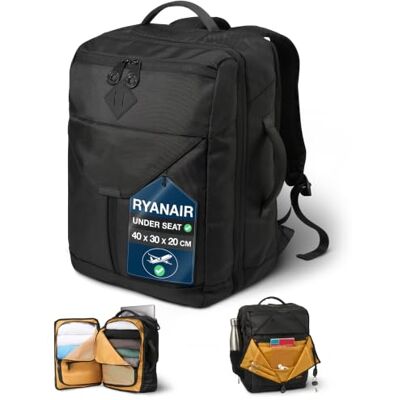 Cabin Max Equator X 40x30x20 cm Sac de voyage cabine, Noir, (24L) Sac cabine pour Ryanair, Easyjet, Wizz Air, Vueling, Volotea - Publicité Cabin Max Equator X 40x30x20 cm Sac de voyage cabine, Noir, (24L) Sac cabine pour Ryanair, Easyjet, Wizz Air, Vueling, Volotea - Publicité