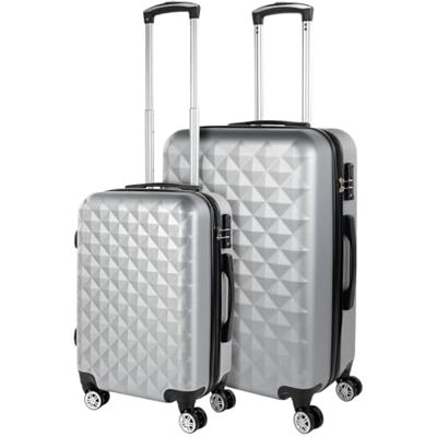 ITACA Set De Valise Rigide avec roulettes Pivotantes Set Valise Léger, Grande Capacité, Organisation Astucieuse pour Les Voyages Longs, Argenté - Publicité ITACA Set De Valise Rigide avec roulettes Pivotantes Set Valise Léger, Grande Capacité, Organisation Astucieuse pour Les Voyages Longs, Argenté - Publicité