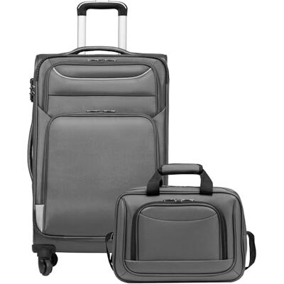 COOLIFE Valise Trolley Souple 66cm et 1 Grand Sac Bandoulière Valise Souple Trolley TSA & 4 Roues Spinner, ultra-légère, 1200D déperlant – Vacances Famille, 1 Semaine - Publicité COOLIFE Valise Trolley Souple 66cm et 1 Grand Sac Bandoulière Valise Souple Trolley TSA & 4 Roues Spinner, ultra-légère, 1200D déperlant – Vacances Famille, 1 Semaine - Publicité