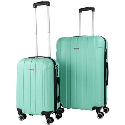 ITACA Set De Valise Rigide avec roulettes Pivotantes Set Valise Léger, Grande Capacité, Organisation Astucieuse pour Les Voyages Longs, Menthe - Publicité ITACA Set De Valise Rigide avec roulettes Pivotantes Set Valise Léger, Grande Capacité, Organisation Astucieuse pour Les Voyages Longs, Menthe - Publicité