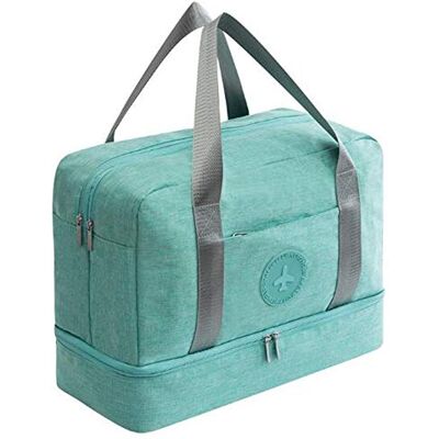 NOVAGO Sac de Voyage, Sac de Sport Pliable avec séparateur de Linge Humide et secs et Range Chaussure (Vert) - Publicité NOVAGO Sac de Voyage, Sac de Sport Pliable avec séparateur de Linge Humide et secs et Range Chaussure (Vert) - Publicité