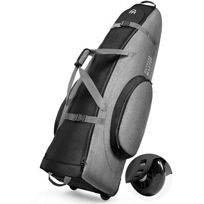 OutdoorMaster Sac de Voyage de Golf rembourré avec Roues renforcées, Oxford 900D Robuste résistant à l'usure et imperméable, Sac de Voyage pour Club de Golf à côtés Souples, Compartiment pour - Publicité OutdoorMaster Sac de Voyage de Golf rembourré avec Roues renforcées, Oxford 900D Robuste résistant à l'usure et imperméable, Sac de Voyage pour Club de Golf à côtés Souples, Compartiment pour - Publicité