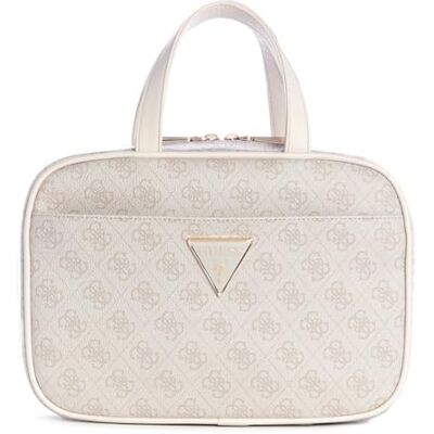 Guess Trousse de Toilette Jesco Hanging Weekender Dove écru - Publicité Guess Trousse de Toilette Jesco Hanging Weekender Dove écru - Publicité