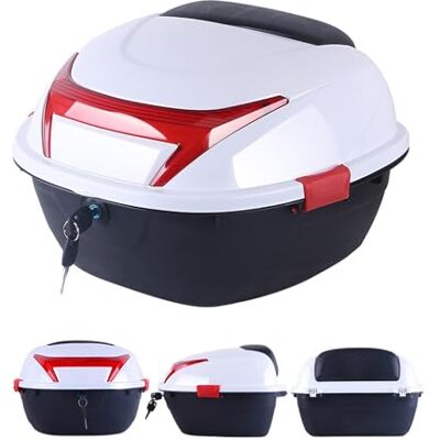 JEDAL Top Box 35L Verrouillable Coffre Étanche en Plastique Valise de Rangement Daily (Couleur : Blanc) - Publicité JEDAL Top Box 35L Verrouillable Coffre Étanche en Plastique Valise de Rangement Daily (Couleur : Blanc) - Publicité
