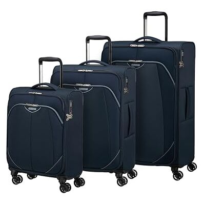 American Tourister Poproll Set de 3 valises Souples (Cabine, Moyenne, Grande), Léger Bleu (Navy) - Publicité American Tourister Poproll Set de 3 valises Souples (Cabine, Moyenne, Grande), Léger Bleu (Navy) - Publicité