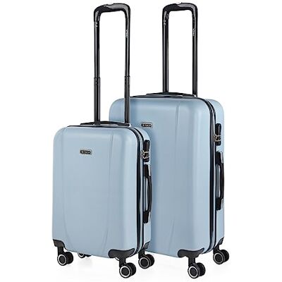 ITACA Set de valise rigide avec roulettes pivotantes Set valise léger, grande c - Publicité ITACA Set de valise rigide avec roulettes pivotantes Set valise léger, grande c - Publicité