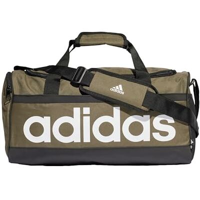 Adidas Mixte Essentials Duffel Bag, Olive Strata/Black/White, S - Publicité Adidas Mixte Essentials Duffel Bag, Olive Strata/Black/White, S - Publicité