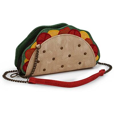 Oh My Pop! Tacos-Tex Shoulder Bag Sac bandoulière, 22 cm, Beige - Publicité Oh My Pop! Tacos-Tex Shoulder Bag Sac bandoulière, 22 cm, Beige - Publicité