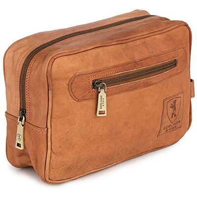 Berliner Bags Trousse de Toilette en Cuir Véritable, Trousse de Voyage Spacieuse et Élégante, Idéale pour Le Voyage, pour Hommes et Femmes – Marron - Publicité Berliner Bags Trousse de Toilette en Cuir Véritable, Trousse de Voyage Spacieuse et Élégante, Idéale pour Le Voyage, pour Hommes et Femmes – Marron - Publicité