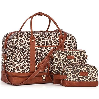 BOLOSTA Sac de week-end en toile pour femme, grand sac fourre-tout de voyage à bandoulière avec compartiment à chaussures, parfait pour les voyages, un usage quotidien, un cadeau d'anniversaire, Décontracté - Publicité BOLOSTA Sac de week-end en toile pour femme, grand sac fourre-tout de voyage à bandoulière avec compartiment à chaussures, parfait pour les voyages, un usage quotidien, un cadeau d'anniversaire, Décontracté - Publicité