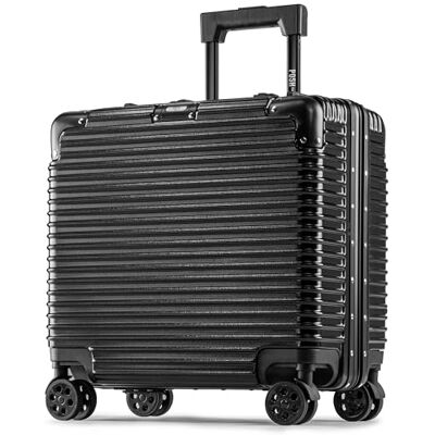 POSH Valise Pilote Cabine Rigide 45x43x25 cm 37 L en Polycarbonate Noir cadre en aluminium, fermeture à clip, serrure TSA, 4 roues, valise business - Publicité POSH Valise Pilote Cabine Rigide 45x43x25 cm 37 L en Polycarbonate Noir cadre en aluminium, fermeture à clip, serrure TSA, 4 roues, valise business - Publicité