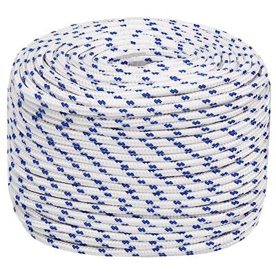 vidaXL Corde Marine Blanche Bleue 10mm 100m - Corde Marine - Publicité vidaXL Corde Marine Blanche Bleue 10mm 100m - Corde Marine - Publicité