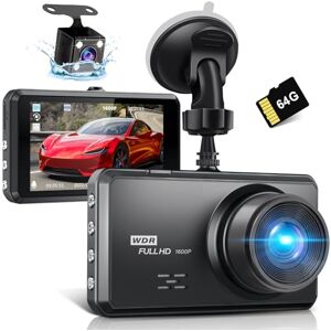 Miden S7 2.5K Dashcam Voiture Avant Arrière,Carte SD 64G,Camera Embarquée Voiture 1600P+1080P FHD,IPS 3.2" Camera Voiture Grand Angle de 336 °,G-Capteur,WDR,24H Mode Parking,Enregistrement en Boucle - Publicité