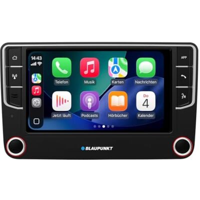Blaupunkt Wolfsburg 648, multimédia embarqué, Connexion Can-Bus, écran Tactile 7 Pouces, CarPlay + Android Auto, Dab+, Bluetooth, kit Mains Libres, USB, entrée auxiliaire, 4x45 Watts, 12V - Publicité Blaupunkt Wolfsburg 648, multimédia embarqué, Connexion Can-Bus, écran Tactile 7 Pouces, CarPlay + Android Auto, Dab+, Bluetooth, kit Mains Libres, USB, entrée auxiliaire, 4x45 Watts, 12V - Publicité