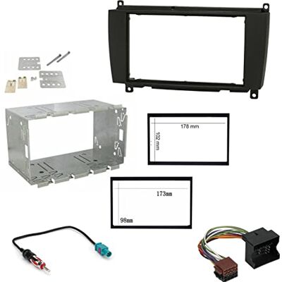 Sound-way Kit Montage autoradio 2 DIN faç ade Adaptateur pour Mercedes Classe A/B/Viano/Vito/Sprinter VW Volkswagen Crafter - Publicité Sound-way Kit Montage autoradio 2 DIN faç ade Adaptateur pour Mercedes Classe A/B/Viano/Vito/Sprinter VW Volkswagen Crafter - Publicité