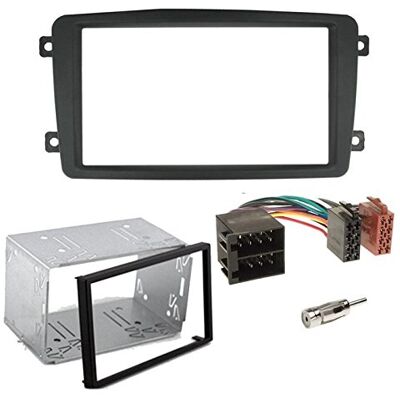 Sound-way Kit Montage autoradio 2 DIN avec Entourage métallique pour Mercedes Classe C/CLK/Viano/Vito - Publicité Sound-way Kit Montage autoradio 2 DIN avec Entourage métallique pour Mercedes Classe C/CLK/Viano/Vito - Publicité