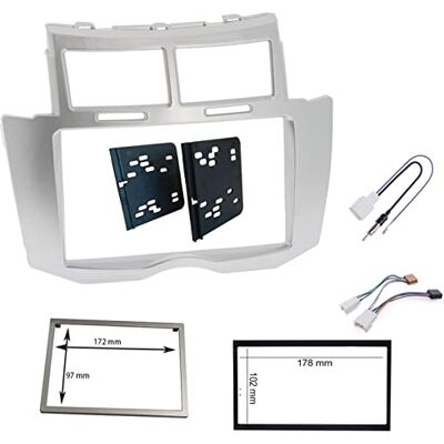 Sound-way Sound Way Kit de Montage Autoradio, Façade Cadre de Radio 2 DIN, Adaptateur Compatible avec Toyota Yaris 2005-2011 - Publicité Sound-way Sound Way Kit de Montage Autoradio, Façade Cadre de Radio 2 DIN, Adaptateur Compatible avec Toyota Yaris 2005-2011 - Publicité
